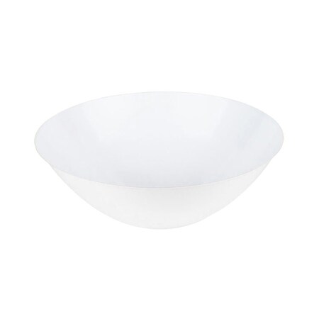Smarty Had A Party 6 oz. Solid White Organic Round Disposable Plastic Dessert Bowls (120 Bowls), 120PK 936-WH-CASE
